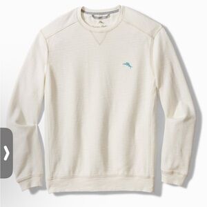 Tommy Bahama Tobago Bay Men's Sweatshirt in Coconut. NWT